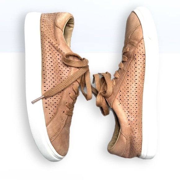 Lucky Brand Camel Colored Laurina Leather Sneakers 8.5 - Picture 5 of 5